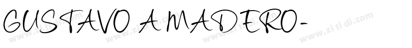 GUSTAVO A MADERO字体转换